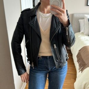 All saints amazing leather jacket -perfectly worn in